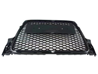 Front Bumper Honeycomb Grill for Audi A4 / S4 B8 - RS4 Style - Gloss Black (2007 - 2015)-Spoilers and Bodykits Australia
