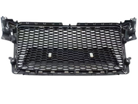 Front Bumper Honeycomb Grill for Audi A4 / S4 B8 - RS4 Style - Gloss Black (2007 - 2015)-Spoilers and Bodykits Australia