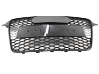 Front Bumper Honeycomb Grill for Audi TT 8J - RS / TT Style - Gloss Black (2006 - 2014)-Spoilers and Bodykits Australia
