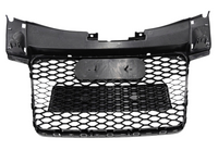 Front Bumper Honeycomb Grill for Audi TT 8J - RS / TT Style - Gloss Black (2006 - 2014)-Spoilers and Bodykits Australia