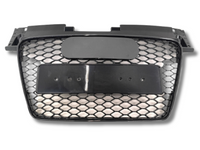 Front Bumper Honeycomb Grill for Audi TT 8J - RS / TT Style - Gloss Black (2006 - 2014)-Spoilers and Bodykits Australia