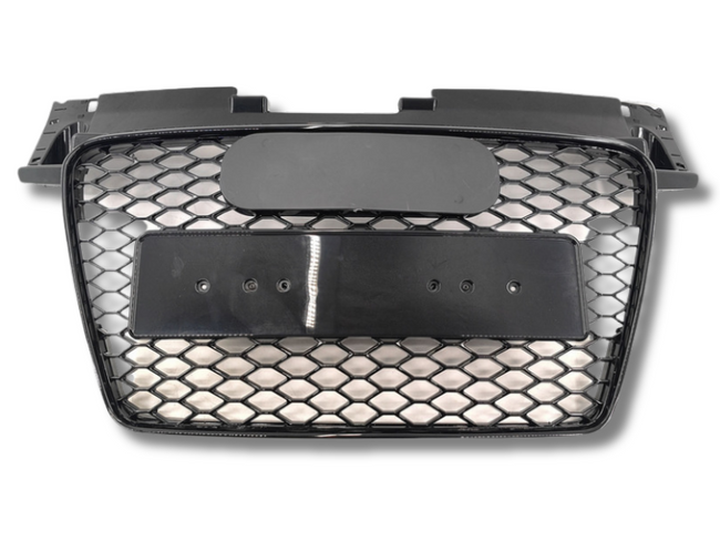 Front Bumper Honeycomb Grill for Audi TT 8J - RS / TT Style - Gloss Black (2006 - 2014)-Spoilers and Bodykits Australia