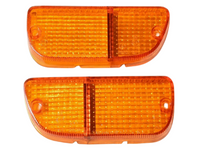 Front Bumper Park Light Lenses for Mazda RX2 / Capella / RX3 / 808 / RX4 / 929 Sedan / Pointy-Nose Coupe - Orange Lens - Pair-Spoilers and Bodykits Australia