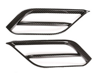 Front Bumper Side Trims for BMW X1 F48 - Carbon Fibre Look - Pair (2020 - 2022)-Spoilers and Bodykits Australia