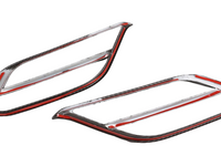 Front Bumper Side Trims for BMW X1 F48 - Carbon Fibre Look - Pair (2020 - 2022)-Spoilers and Bodykits Australia