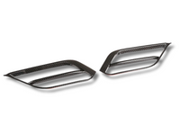 Front Bumper Side Trims for BMW X1 F48 - Carbon Fibre Look - Pair (2020 - 2022)-Spoilers and Bodykits Australia
