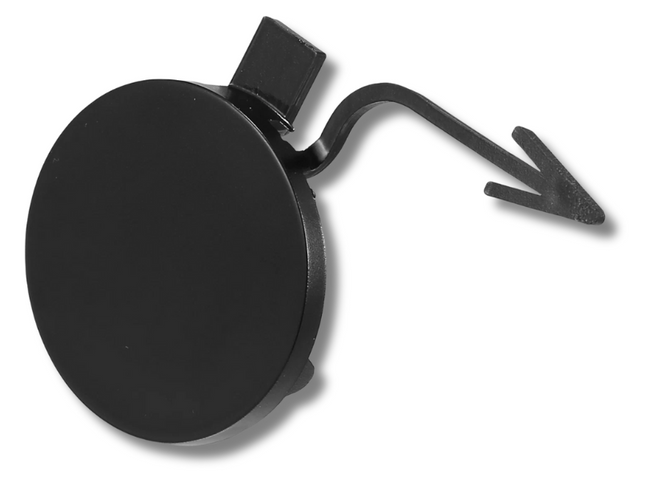 Front Bumper Tow Hook Cover for Volkswagen Passat B7 - Black (2010 - 2015)-Spoilers and Bodykits Australia