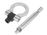 Front Bumper Tow Hook Ring for Subaru Impreza / WRX - Silver (2012 - 2019)-Spoilers and Bodykits Australia