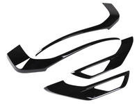 Front Bumper Trims & Fog Light Surrounds for Mitsubishi Outlander - Gloss Black - Pair (2023 Onwards)-Spoilers and Bodykits Australia