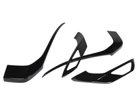 Front Bumper Trims & Fog Light Surrounds for Mitsubishi Outlander - Gloss Black - Pair (2023 Onwards)-Spoilers and Bodykits Australia