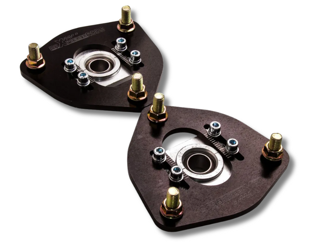 Front Camber Plate Top Mounts for Nissan S13 / S14 / S15 / 180SX / 200SX - Black - Pair-Spoilers and Bodykits Australia