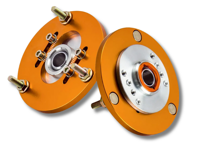Front Coilover Camber Plate Top Mounts for BMW E36 318 / 320 / 323 / 325 / M3 - Gold - Pair-Spoilers and Bodykits Australia