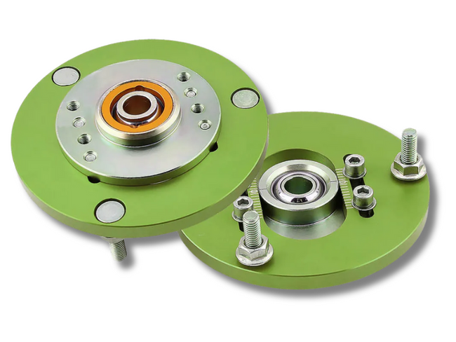 Front Coilover Camber Plate Top Mounts for BMW E36 318 / 323 / 325 / 328 / M3 - Green - Pair-Spoilers and Bodykits Australia