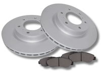 Front Disc Rotors & Brake Pads for Foton Tunland P201 - 319mm - Pair (2014 - 2017)-Spoilers and Bodykits Australia