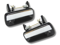 Front Door Handles for Toyota Hilux 2WD / 4WD - Chrome / Black - Pair (1988 - 1997)-Spoilers and Bodykits Australia