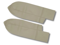 Front Door Panel Armrest Covers for Honda CRV - Synthetic Leather - Pair - Beige-Spoilers and Bodykits Australia