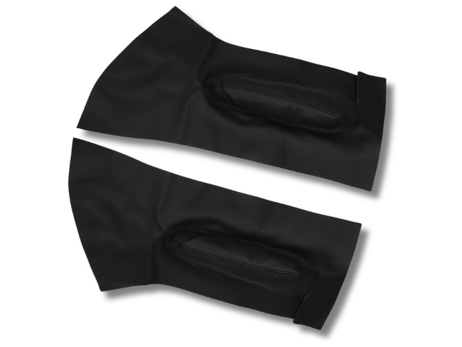 Front Door Panel Armrest Covers for Volkswagen Beetle - Synthetic Leather - Pair - Black (1998 - 2010)-Spoilers and Bodykits Australia