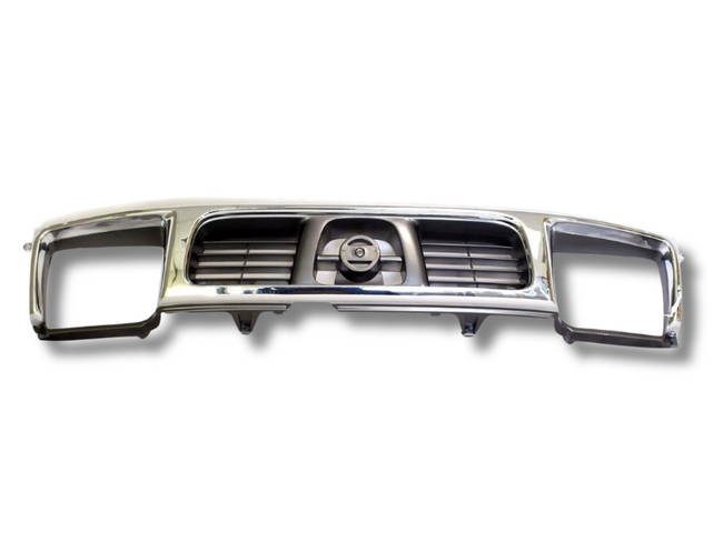 Front Grill & Head Light Surrounds for D22 Nissan Navara Series 1 2WD / 4WD - Chrome / Grey (02/1997 - 03/2000)-Spoilers and Bodykits Australia