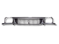 Front Grill & Head Light Surrounds for Holden Rodeo G6 / TF - Dark Grey (02/1993 - 12/1997)-Spoilers and Bodykits Australia