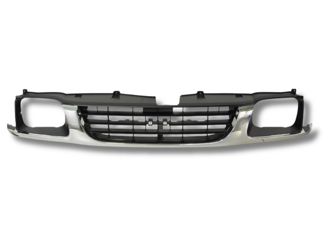 Front Grill & Head Light Surrounds for Holden Rodeo R9 TF - Chrome / Black (1998 - 2002)-Spoilers and Bodykits Australia