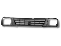 Front Grill & Head Light Surrounds for MK Mitsubishi Triton - Black (1996 - 2001)-Spoilers and Bodykits Australia