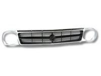 Front Grill & Head Light Surrounds for Nissan Datsun 1200 Ute - Chrome / Black (1978 - 1985)-Spoilers and Bodykits Australia