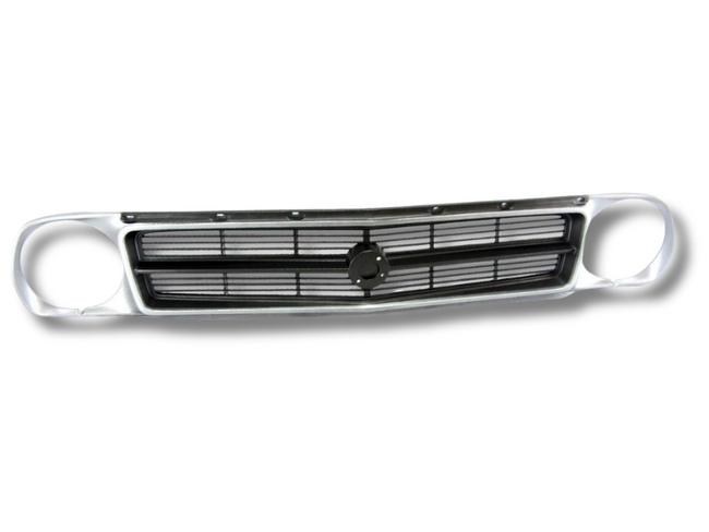 Front Grill & Head Light Surrounds for Nissan Datsun 1200 Ute - Chrome / Black (1978 - 1985)-Spoilers and Bodykits Australia