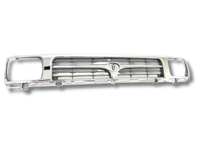 Front Grill & Head Light Surrounds for Toyota Hilux RN85 2WD - Chrome / Grey (1989 - 1997)-Spoilers and Bodykits Australia