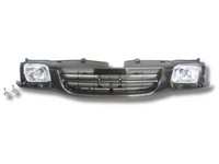 Front Grill & Head Light Surrounds with Head Lights for Holden Rodeo R9 TF / G9 STD (1999 - 2002)-Spoilers and Bodykits Australia