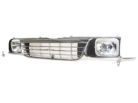 Front Grill & Head Light Surrounds with Head Lights for Holden Rodeo TF - Chrome / Black (1989 - 1997)-Spoilers and Bodykits Australia