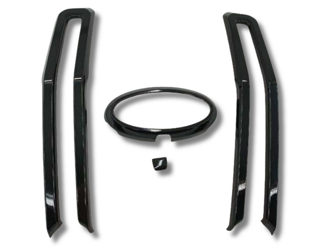 Front Grill Insert for Ford Everest - Black - No Camera Hole (2022 Onwards)-Spoilers and Bodykits Australia