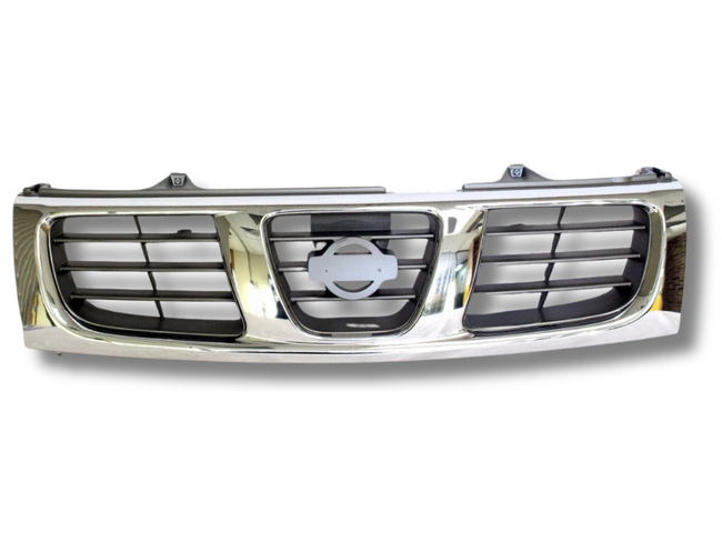 Front Grill for D22 Nissan Navara 2WD / 4WD - Chrome / Grey (05/2000 - 10/2001)-Spoilers and Bodykits Australia