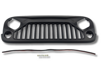 Front Grill for Jeep Wrangler JK Unlimited - Black (2007 - 2018)-Spoilers and Bodykits Australia
