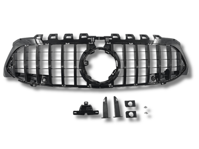 Front Grill for Mercedes Benz A Class W177 / V177 A180 / A250 / A35 - Black (2013 - 2019) (for Camera Hole only)-Spoilers and Bodykits Australia