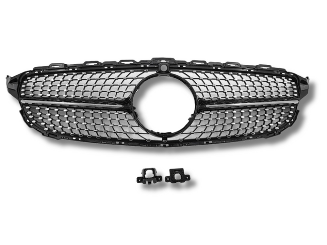 Front Grill for Mercedes Benz C Class W205 / C205 / C43 - Chrome (2015 - 2018)-Spoilers and Bodykits Australia