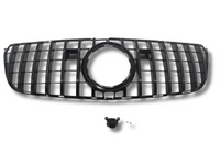Front Grill for Mercedes Benz GLS Class X166 / GLS63 AMG - Gloss Black (2016 - 2019)-Spoilers and Bodykits Australia