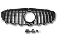 Front Grill for Mercedes E Class W213 / S213 / C238 / A238 - GT Style - Gloss Black (2016 - 2020)-Spoilers and Bodykits Australia