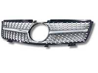 Front Grill for Mercedes ML Class W164 - Silver (2005 - 2008)-Spoilers and Bodykits Australia