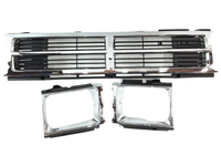 Front Grill for Toyota Hilux LN65 / YN63 4WD - Chrome (1983 - 1988)-Spoilers and Bodykits Australia
