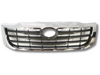 Front Grill for Toyota Hilux Vigo 2WD / 4WD SR5 - Chrome / Dark Grey (2011 - 2015)-Spoilers and Bodykits Australia