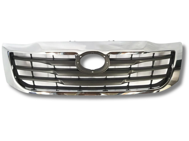 Front Grill for Toyota Hilux Vigo 2WD / 4WD SR5 - Chrome / Dark Grey (2011 - 2015)-Spoilers and Bodykits Australia