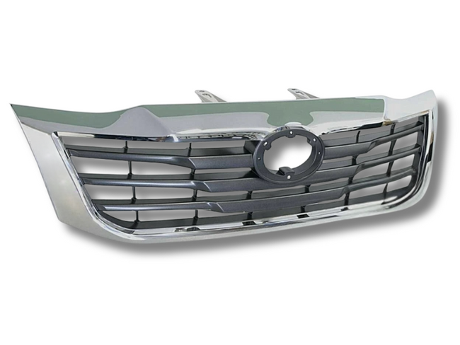 Front Grill for Toyota Hilux Vigo SR5 - Chrome / Dark Grey (05/2011 - 05/2015)-Spoilers and Bodykits Australia