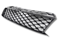 Front Grill for Volkswagen Amarok 2H V6 - Gloss Black (2010 - 2020)-Spoilers and Bodykits Australia