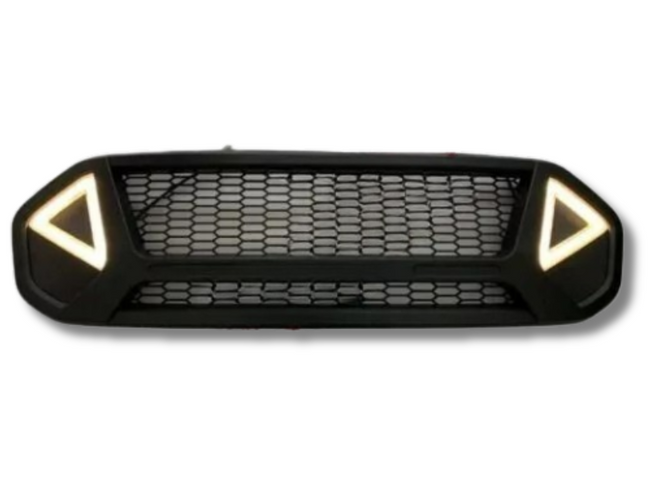Front Grill with LED for PX3 Ford Ranger XL / XLT - Black (2018 - 2020)-Spoilers and Bodykits Australia