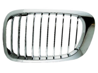 Front Grills for BMW 3 Series E46 2-Door Coupe - Chrome - Pair (1998 - 2003)-Spoilers and Bodykits Australia