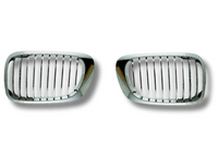 Front Grills for BMW 3 Series E46 2-Door Coupe - Chrome - Pair (1998 - 2003)-Spoilers and Bodykits Australia