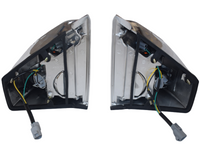 Front Indicator Lights for 78 / 79 Series Toyota Landcruiser - Chrome - Pair (1999 - 2007)-Spoilers and Bodykits Australia