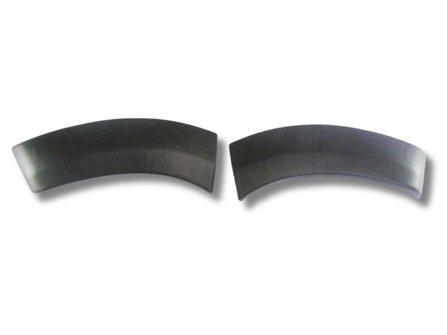 Front Lower Bumper Bar Flare Pieces for Toyota Hilux - Black - Pair (05/2011 - 05/2015)-Spoilers and Bodykits Australia