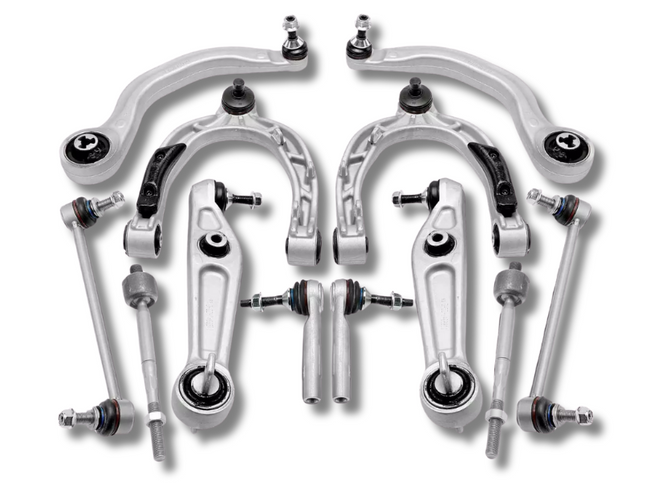 Front Lower & Upper Control Arm Kit with Tie Rod Ends for Tesla Model Y 5YJY EV AWD-Spoilers and Bodykits Australia