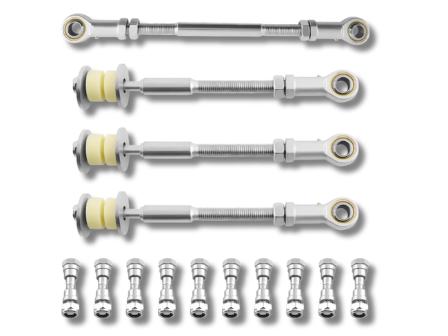 Front & Rear Adjustable Sway Bar Link Kit for GU Nissan Patrol Y61 to Suit 2" to 8" Lift-Spoilers and Bodykits Australia